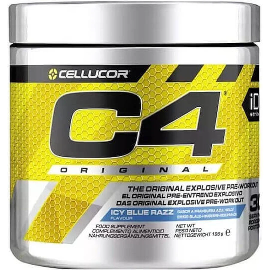 Cellucor iD Series C4 Original Pre Workout Supplement 390gr Blue Raspberry Frosted Blueberry: цены и характеристики
