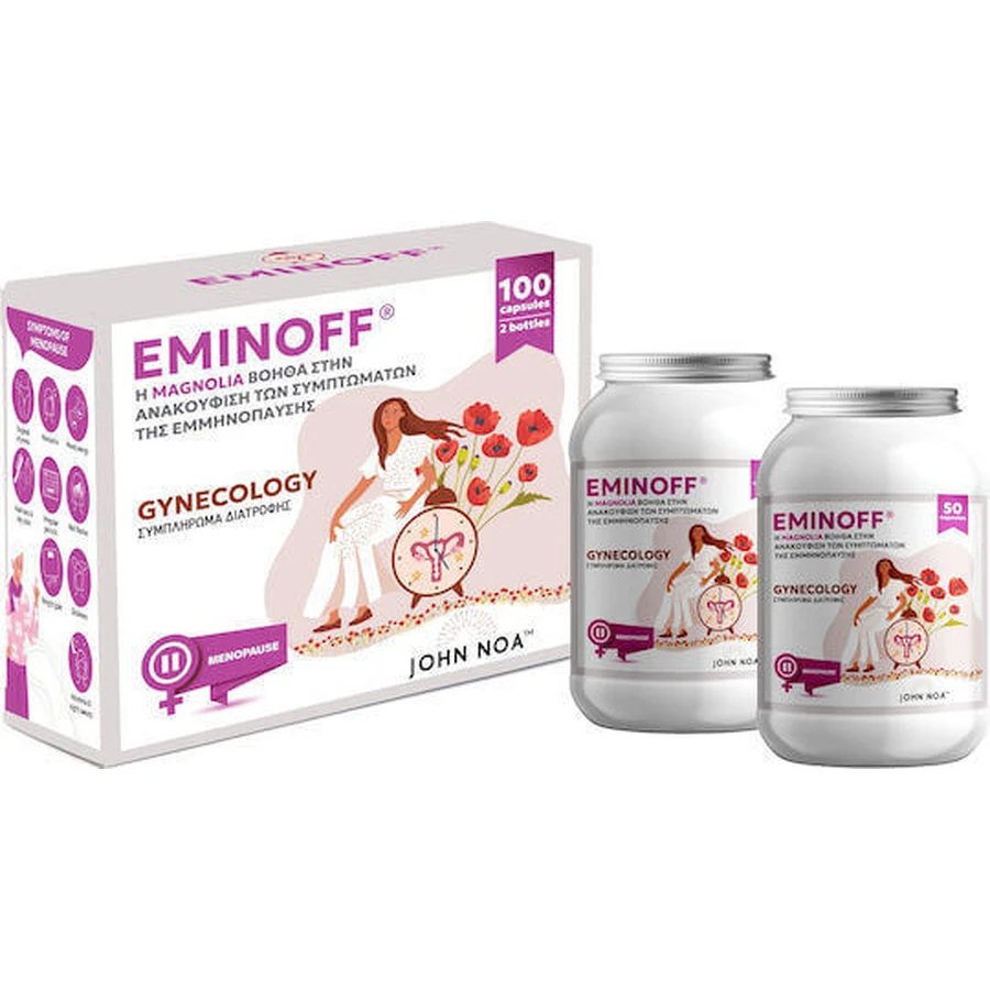 Пищевая добавка John Noa Eminoff Menopause Symptom Relief 100 капсул: цены и характеристики