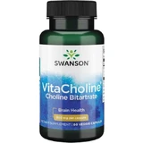 Swanson VitaCholine Бітартрат холіну 300 мг добавка для пам'яті 60 рослинних капсул