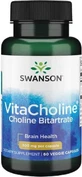 Swanson VitaCholine Choline Bitartrate 300mg Memory Supplement 60 растительных капсул