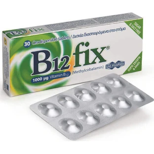 UNI-PHARMA B12 fix Витамин для здоровья нервной системы 1000 мкг 30 таблеток
