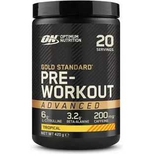 Optimum Nutrition Gold Standard Pre-workout Advanced 200mg Pre Workout Supplement 420gr Tropical - Тропический