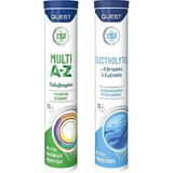 Quest Once A Day Multi A-Z Мультивитамины для энергии и укрепления иммунной системы Мульти Вкусы 2 x 20 шипучих таблеток