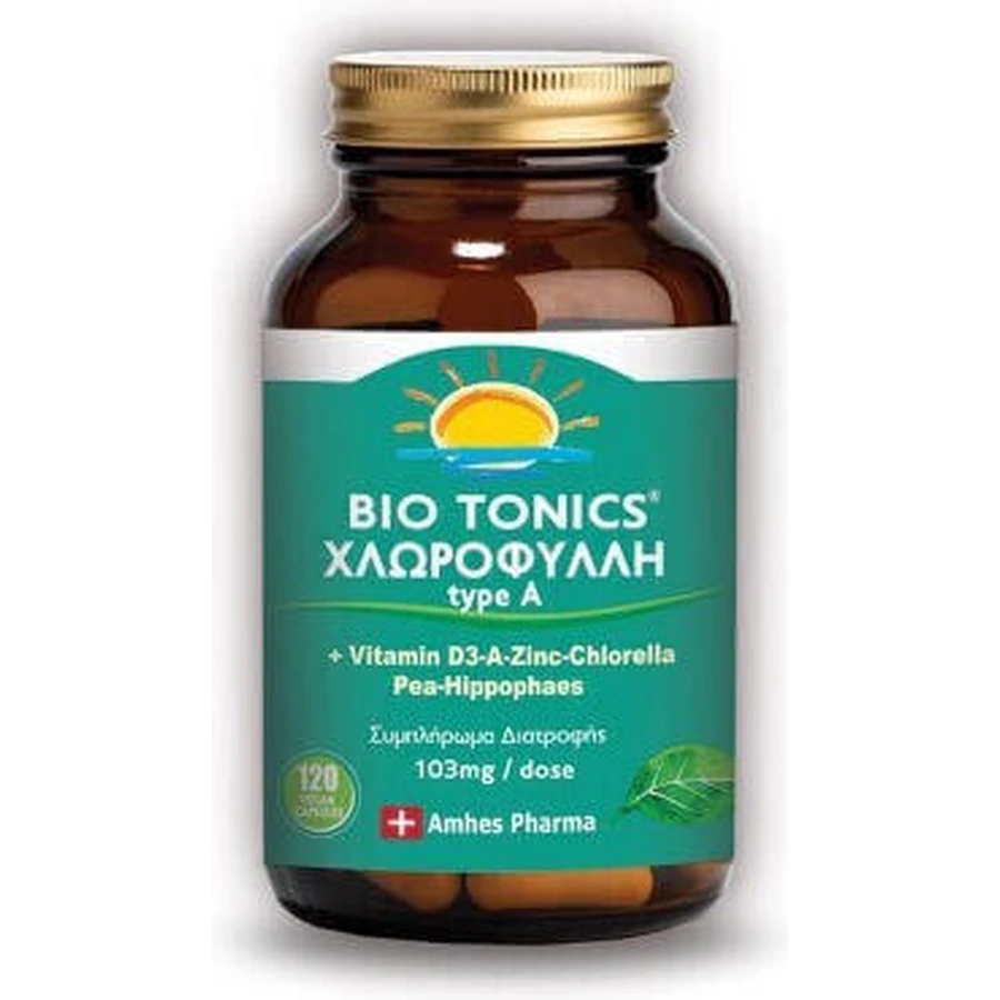 Bio Tonics Хлорофилл Тип А 120 растительных капсул: цены и характеристики