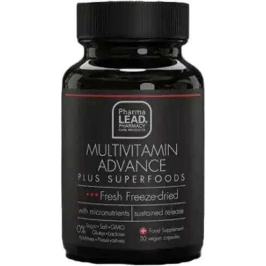 Pharmalead Multivitamin Advance Plus Superfoods Мультивітамінний комплекс для зміцнення імунної системи 30 капс.: ціни та характеристики