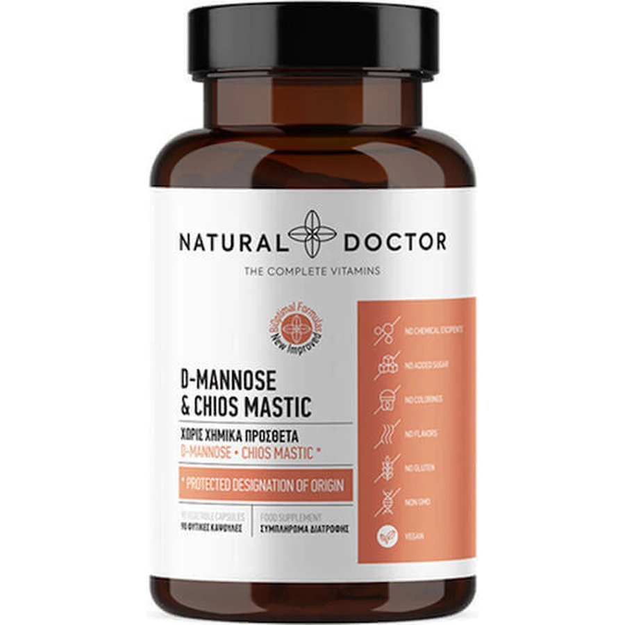Natural Doctor D-Манноза та Хіос жувальні 90 рослинних капсул: ціни та характеристики