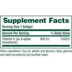 Nature's Plus Вітамін Е Вітамін для шкіри та антиоксидантної дії 400iu 268мг 60 м'яких гелів: ціни та характеристики