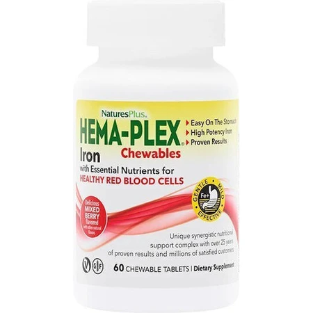 Nature's Plus Железо 85 мг 60 таблеток 60 жевательных таблеток Mixed Berry Chewable Tablets: цены и характеристики