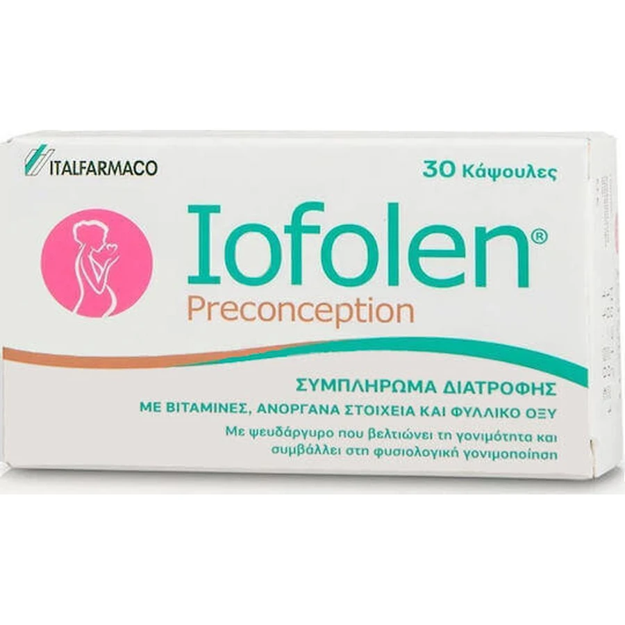Italfarmaco Йофолен Преконцепція Спеціальна харчова добавка 30 капс.: ціни та характеристики