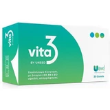 Харчова добавка Vita 3 з вітамінами D3 3000iu, B9 800μg та B12 1000μg 30 таблеток