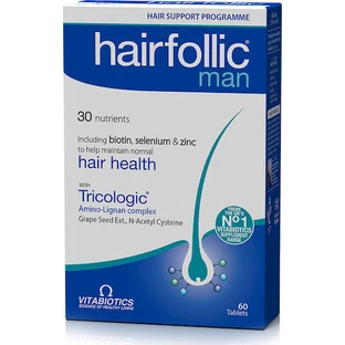 Vitabiotics WellMan WellMan Hairfolic Man with Tricologic Special Dietary Supplement 60 tabs
