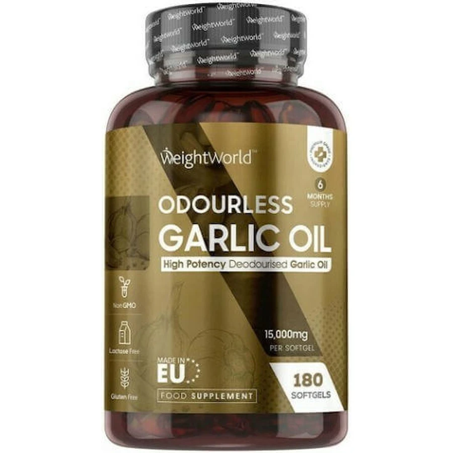 WeightWorld Часникова олія без запаху 180 м'яких гелів: ціни та характеристики
