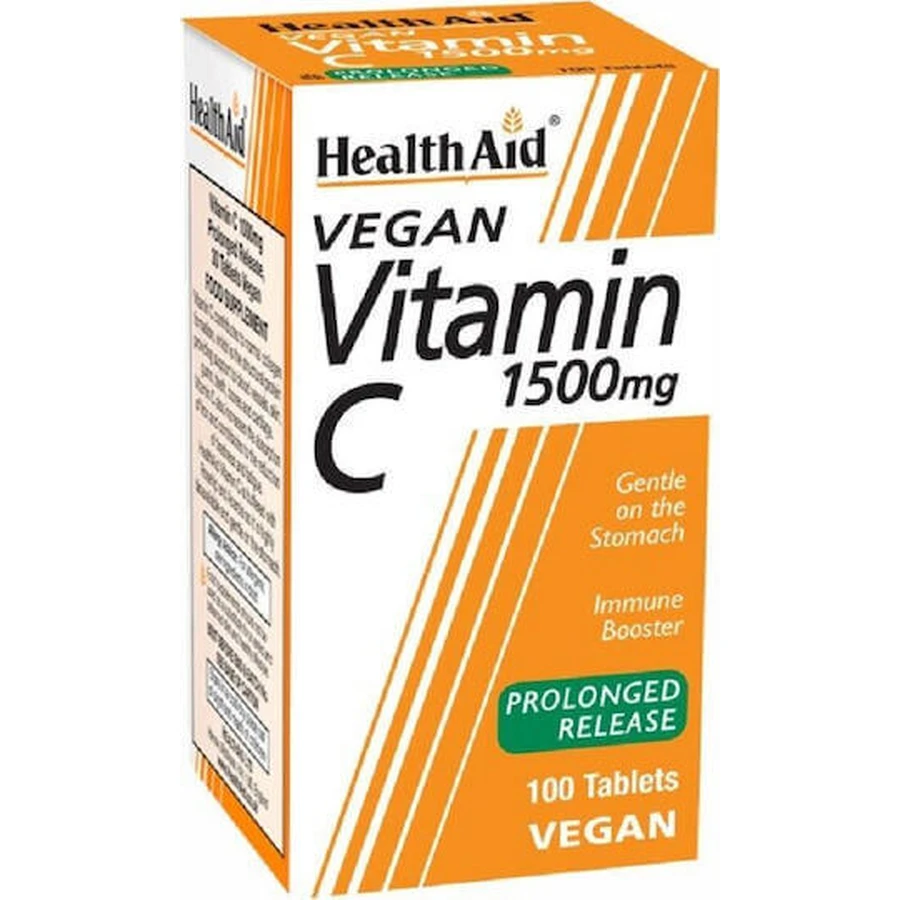 Health Aid Вітамін С Біофлавоноїди 1500 мг 30 табл. Вітамін для зміцнення імунітету, шкіри та антиоксидантної дії 1500 мг 30 х 1 табл.: ціни та характеристики