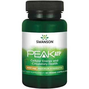 Swanson Peak ATP ATP Maximum Strength 400mg Pre Workout Supplement 30 caps