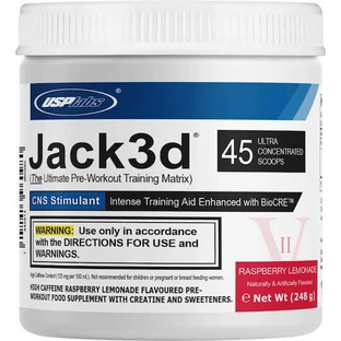 USP Labs Jack3d Advanced Pre Workout Supplement 248gr Raspberry Lemonade