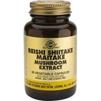 Екстракт гриба шиітаке Solgar Reishi Shiitake Maitake Екстракт гриба шиітаке 50 x 1 вегетаріанська капсула: ціни та характеристики