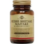 Екстракт гриба шиітаке Solgar Reishi Shiitake Maitake Екстракт гриба шиітаке 50 x 1 вегетаріанська капсула: ціни та характеристики