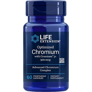 Подовження життя з оптимізованим хромом від Chrominex 3+ 500 мг 60 капсул рослинного походження