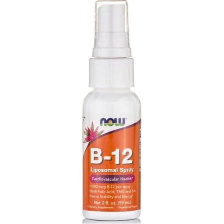 Now Foods B-12 ліпосомальний вітамінний спрей для здоров'я нервової системи 1000мкг 59мл: ціни та характеристики