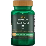 Swanson Real Food E Vitamin for Skin & Antioxidant Action 400iu 60 softgels