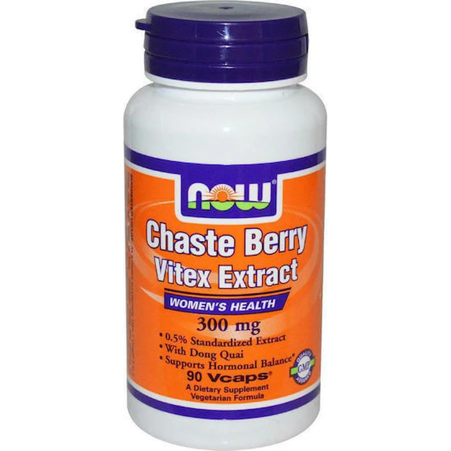 Now Foods Chaste Berry Vitex Extract 300mg Menopause Supplement 90 растительных капсул: цены и характеристики