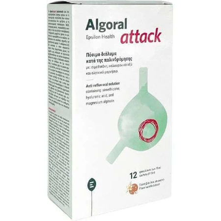 Epsilon Health Algoral Attack Algoral Attack Спеціальна дієтична добавка 12 пакетиків Ванільний бісквіт: ціни та характеристики