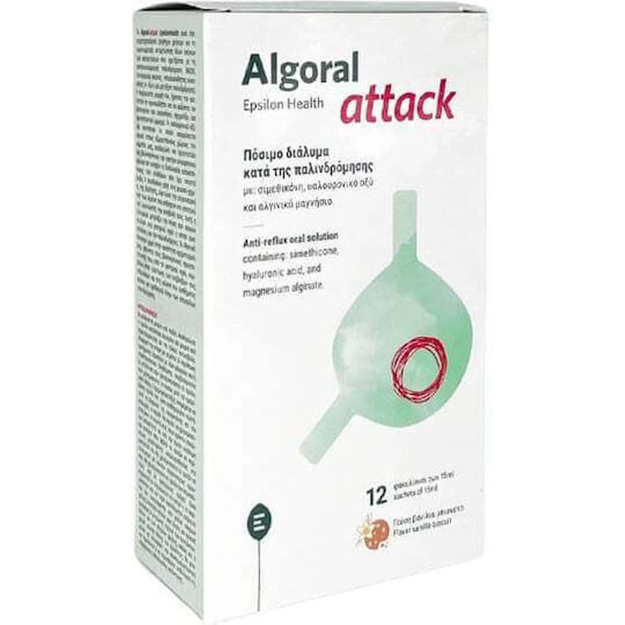Epsilon Health Algoral Attack Algoral Attack Спеціальна дієтична добавка 12 пакетиків Ванільний бісквіт: ціни та характеристики