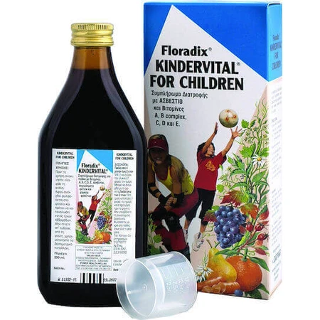 Мультивітамінний комплекс Salus Haus Kindervital для енергії, імунної системи та зміцнення шкіри 250мл: ціни та характеристики