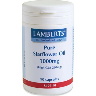 Lamberts Pure Starflower Oil 1000mg Menopause Supplement 90 caps