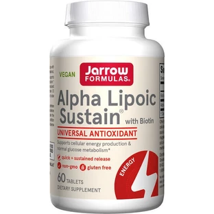 Jarrow Formulas Ala - Alpha Lipoic Sustain Acid Альфа-липоевая кислота Специальная диетическая добавка 60 табл.