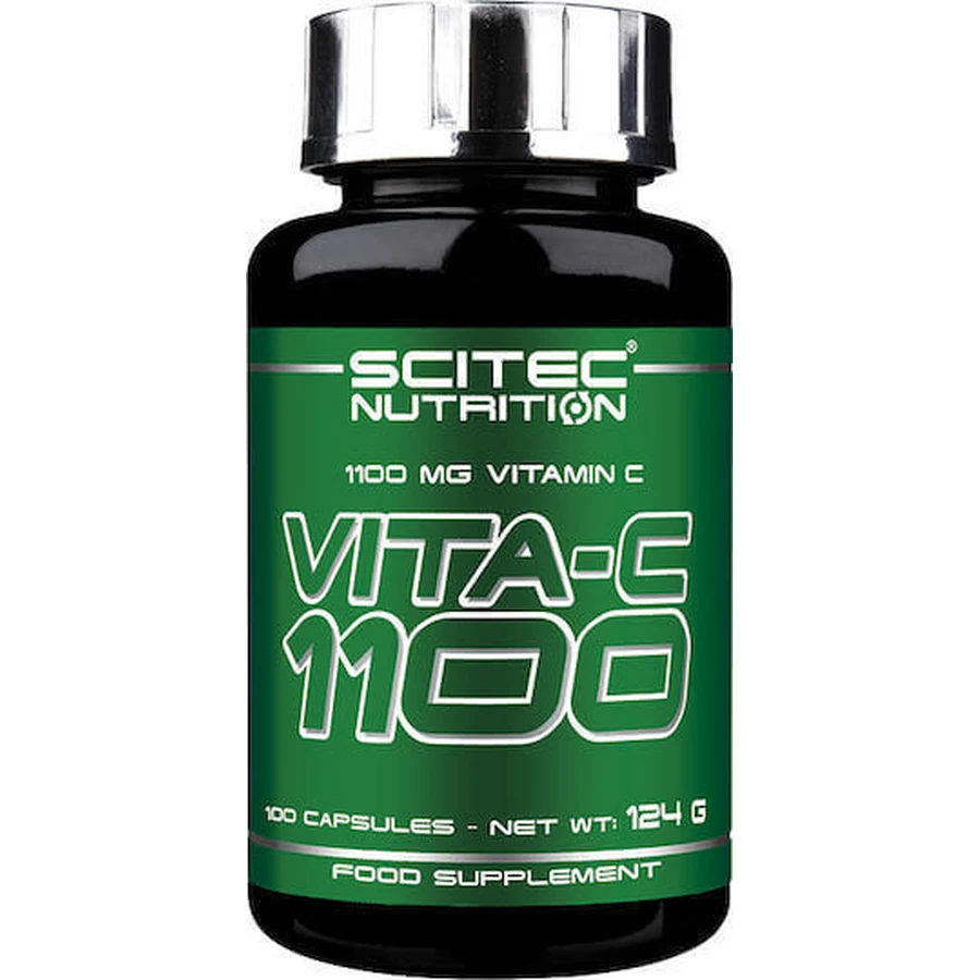 Scitec Nutrition Vita-C 1100 Витамин для поддержки иммунитета, кожи и антиоксидантного действия 1.100 мг 100 капс: цены и характеристики