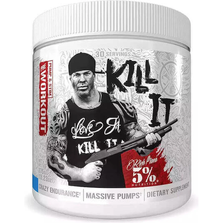 Rich Piana 5% Nutrition Kill Pre Workout Добавка перед тренуванням 354гр Блакитна малина: ціни та характеристики