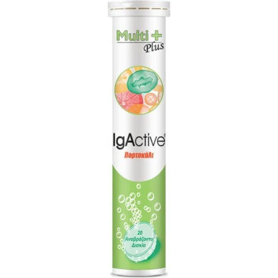 IgActive Multi Plus Multivitamin Мультивитамины для энергии, укрепления иммунитета и нервной системы Апельсин 20 табл. eff: цены и характеристики