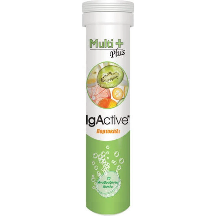 IgActive Multi Plus Multivitamin Мультивитамины для энергии, укрепления иммунитета и нервной системы Апельсин 20 табл. eff: цены и характеристики