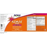 Now Foods Адам Адам Мультивітамін для енергії, зміцнення імунітету та волосся 10iu 125мг Виноград 60гр 60 таблеток