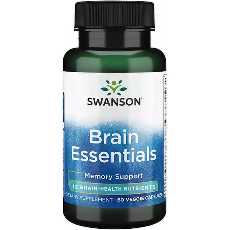 Swanson Brain Essentials Memory Supplement 60 растительных капсул: цены и характеристики