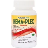 Hema-Plex залізо із синергетичним комплексом поживних речовин NaturesPlus, 60 вегетаріанських капсул