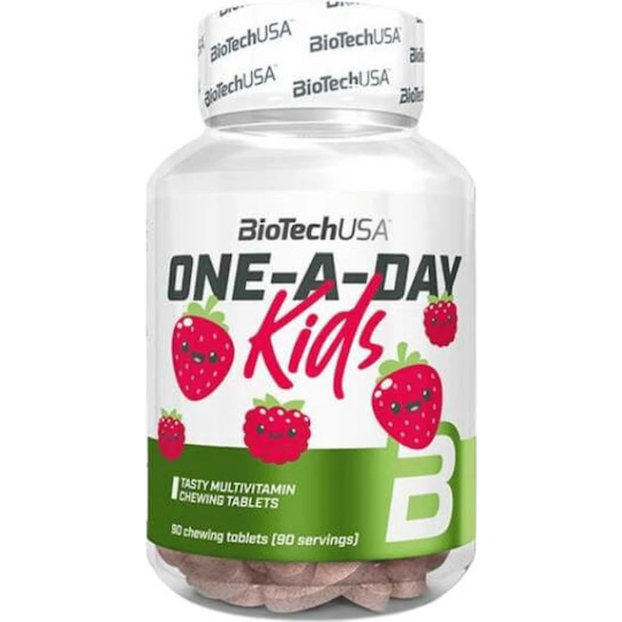 Biotech USA One-A-Day Multivitamin for Skin Strawberry Raspberry Strawberry 90 жевательных таблеток: цены и характеристики