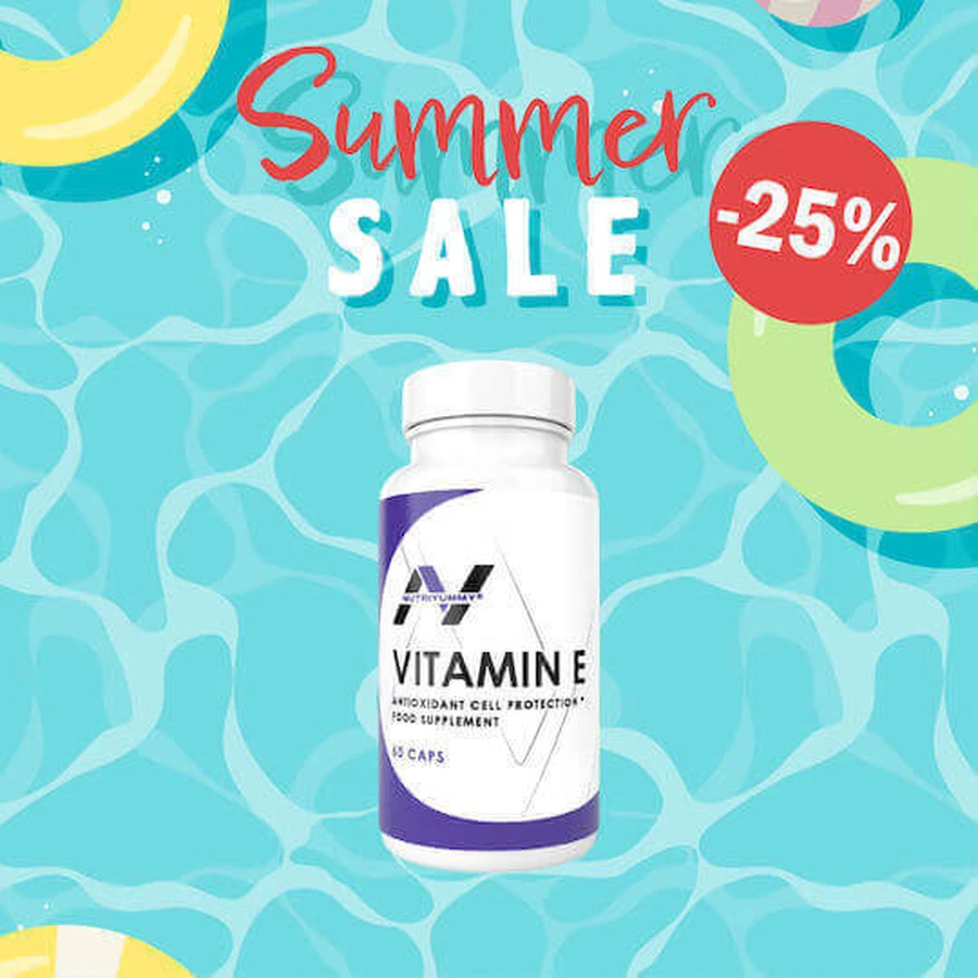 Nutriyummy Вітамін Е для шкіри та антиоксидантна дія 800iu 60 капс.: ціни та характеристики