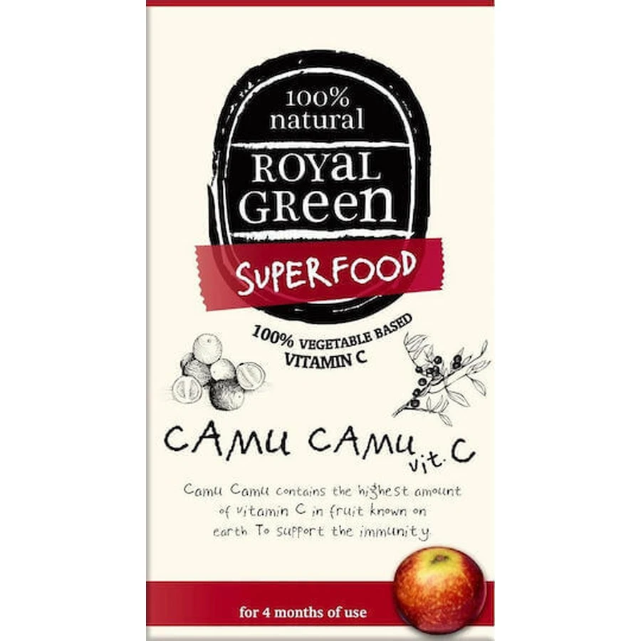 Royal Green Витамин C для поддержки иммунитета, кожи и антиоксидантного действия 60 растительных капсул: цены и характеристики