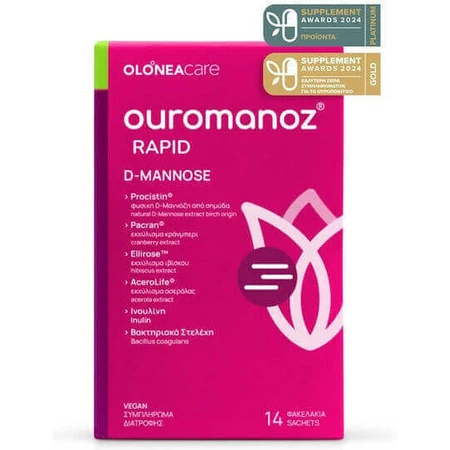Olonea Ouromanoz Rapid D-Mannose Специальная диетическая добавка 14 пакетиков: цены и характеристики