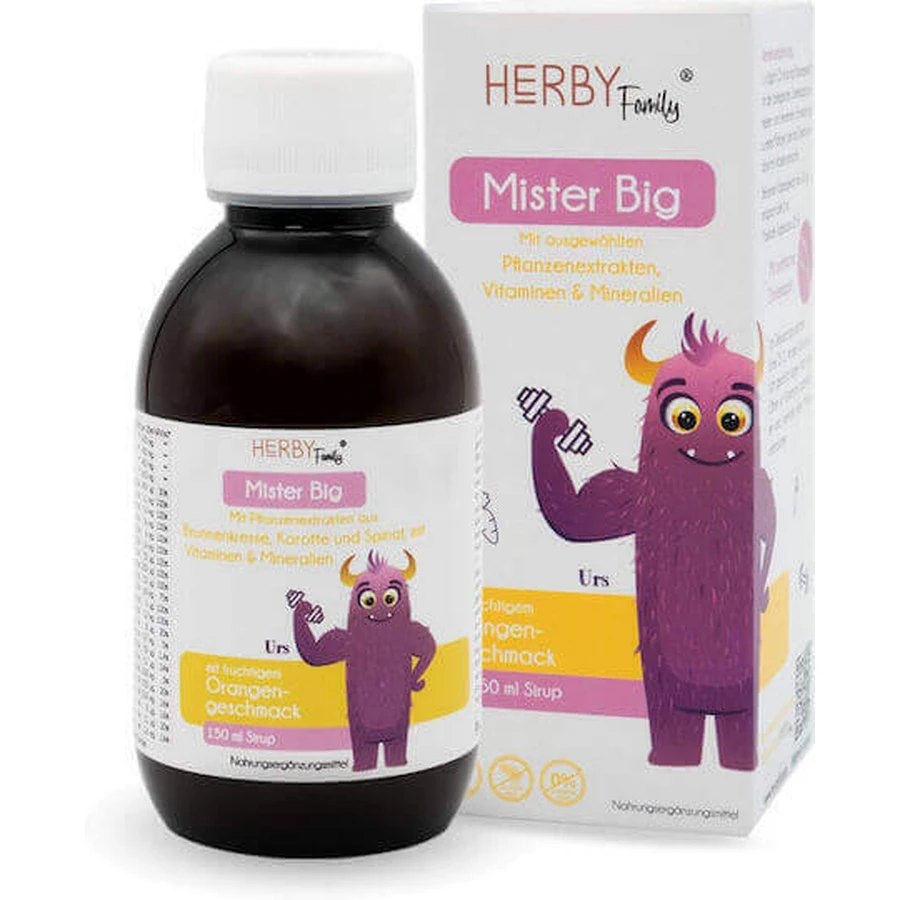 Herby Family Mister Mister Βig Мультивитамины Апельсин 150 мл: цены и характеристики