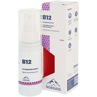 Nordaid B12 Спрей 400 мкг | З метилкобаламіном [30 мл] М'ята перцева