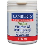 Lamberts Vegan Vitamin D3 Вітамін для зміцнення імунної системи та здоров'я яєць 1000iu 90 капс.: ціни та характеристики