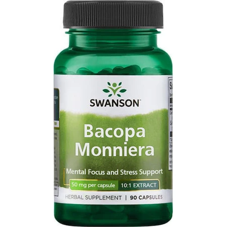 Swanson Bacopa Monniera 10:1 Extract 50mg 90 caps: цены и характеристики