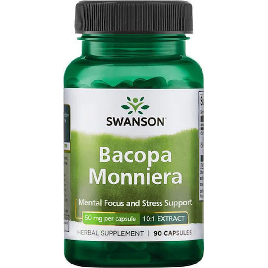 Swanson Bacopa Monniera 10:1 Extract 50mg 90 caps: цены и характеристики