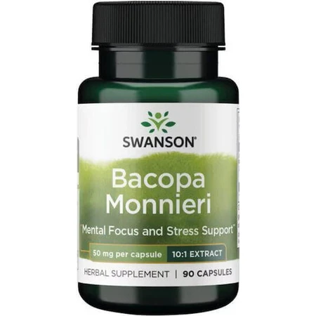 Swanson Bacopa Monniera 10:1 Extract 50mg 90 caps: цены и характеристики