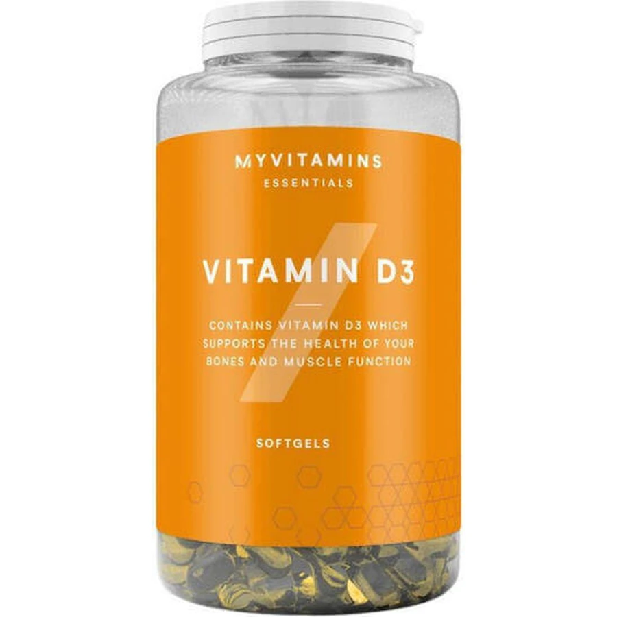 Myvitamins Вітамін D3 Вітамін для підтримки імунітету та здоров'я яєць 180 м'яких гелів: ціни та характеристики