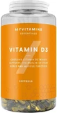 Myvitamins Вітамін D3 Вітамін для підтримки імунітету та здоров'я яєць 180 м'яких гелів