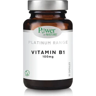 Power Of Nature Platinum Range Vitamin B1 Вітамін для здоров'я нервової системи 100 мг 30 капс.